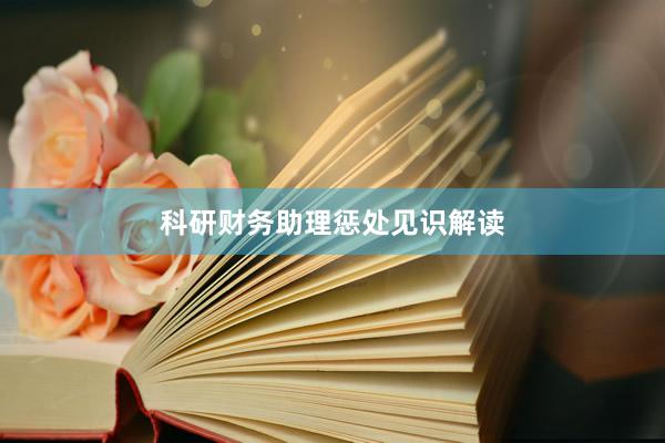 科研财务助理惩处见识解读